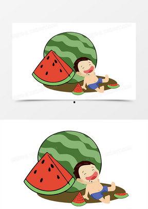 吃瓜的插画,吃瓜群众视角下的趣味插画世界